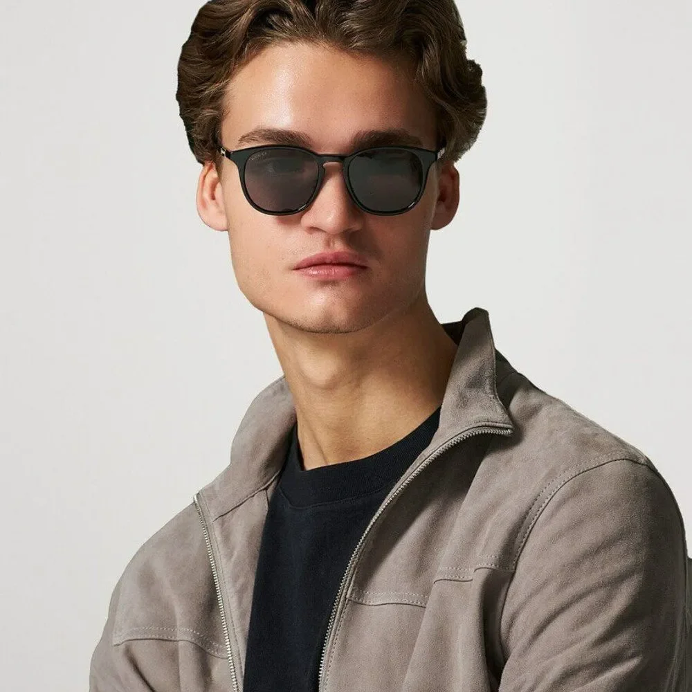 Gucci GG1157S 001 BRAND NEW Sunglasses Black Grey Round Unisex